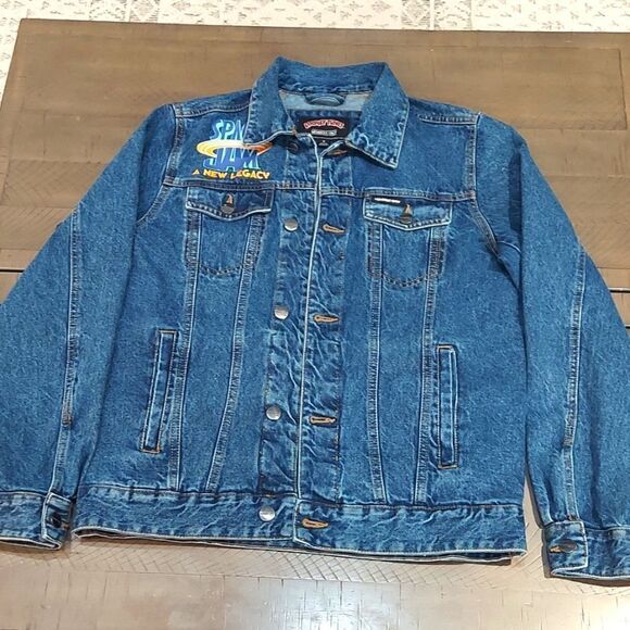 Members Only x Looney Tunes Space Jam Denim Jacket Sz S - Picture 2 of 9